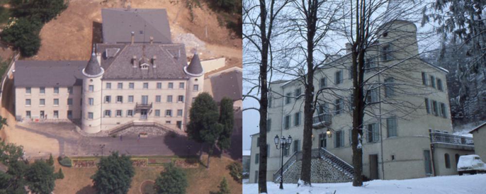 Le château, lycée professionnel ( années 70 ) - 1ère phase des travaux : partie hébergement ( 1987 - 1988 )