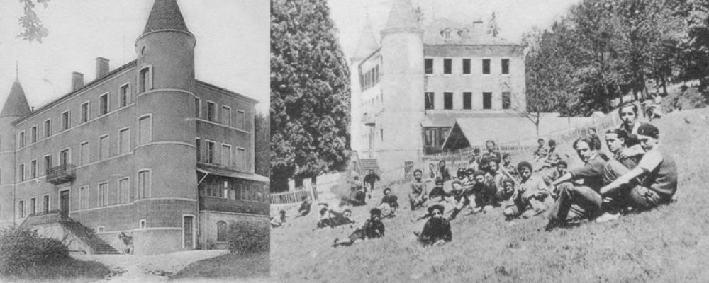 Le château, demeure bourgeoise ( 1850 ) - Le château, colonie de vacances ( 1930 - 1950 )